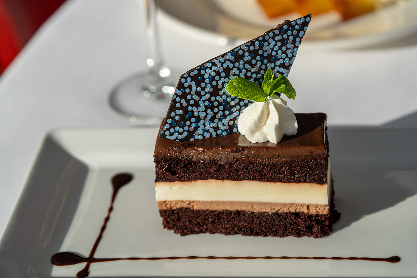 Decadent Triple Chocolate Mousse Cake